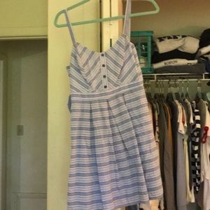 striped seersucker dress